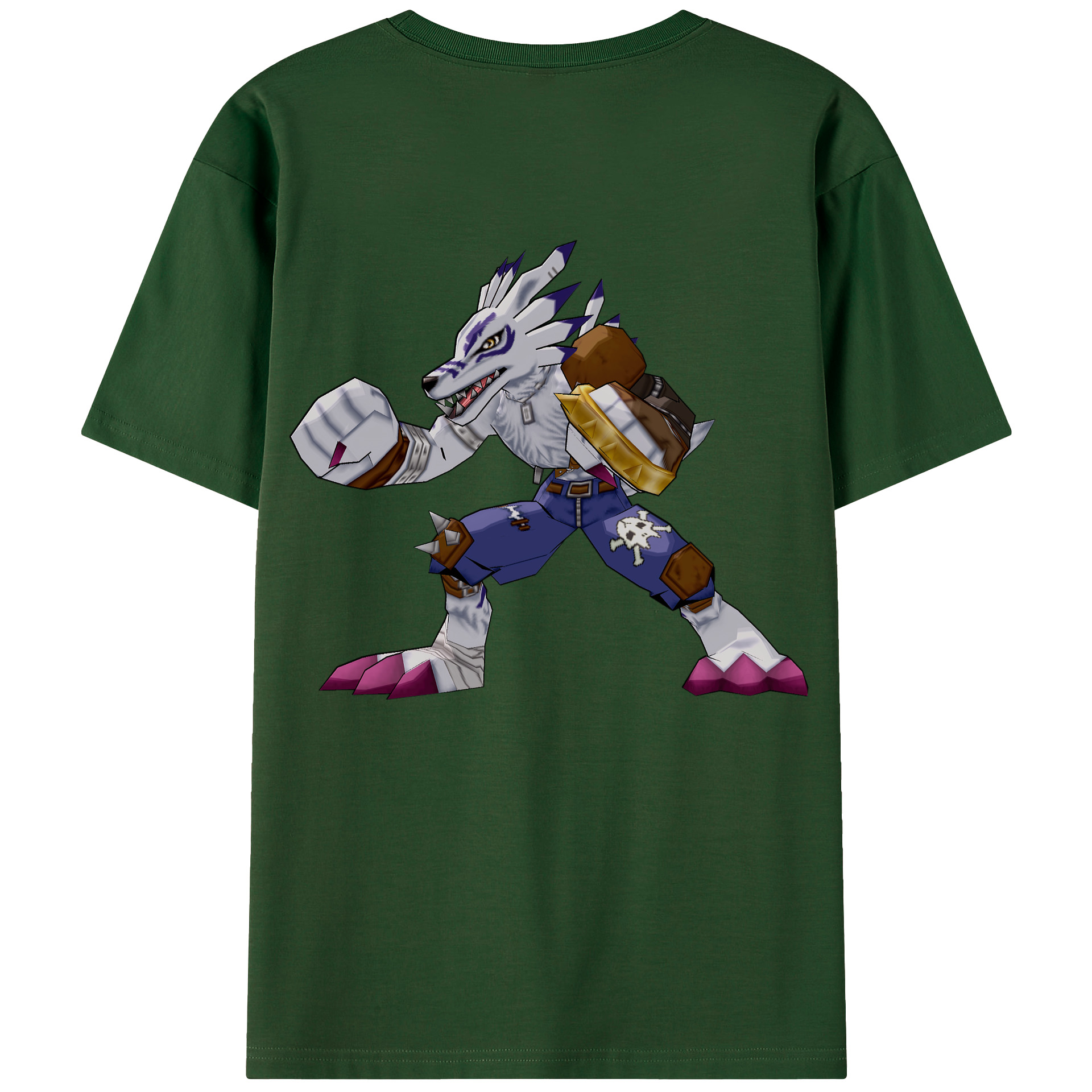 （画像用） Digimon デジタルモンスター/デジモン 綿100％半袖Tシャツ（背面プリント）